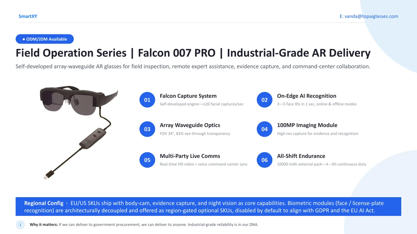 Falcon field operation AR platform